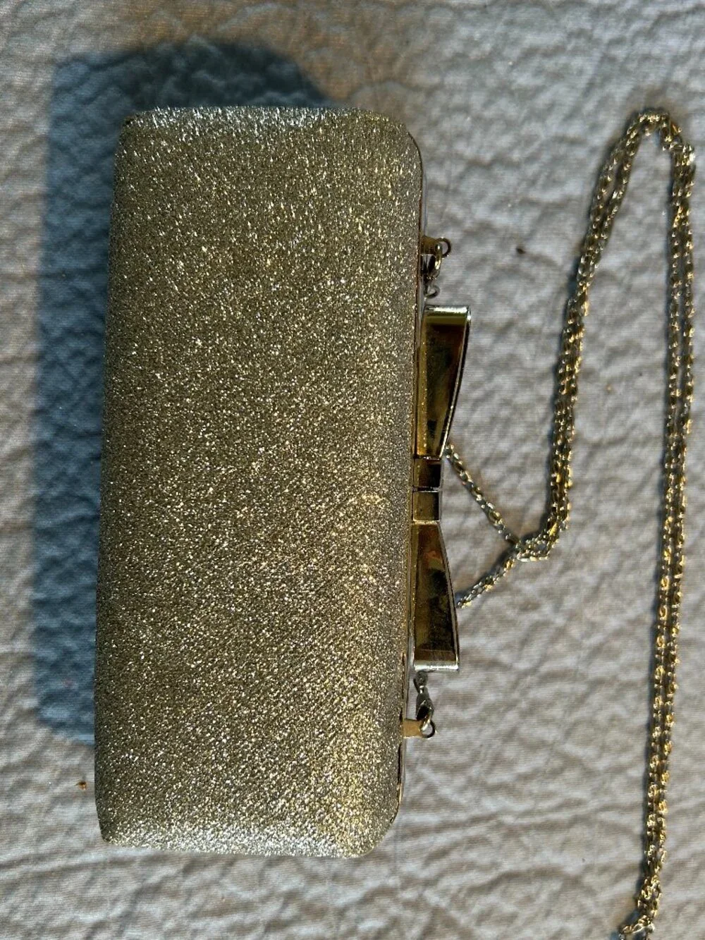 Camille Silver Colored Clutch